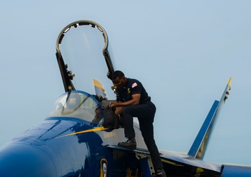 The Blue Angels at The Point Mugu Air Show, Ventura County.