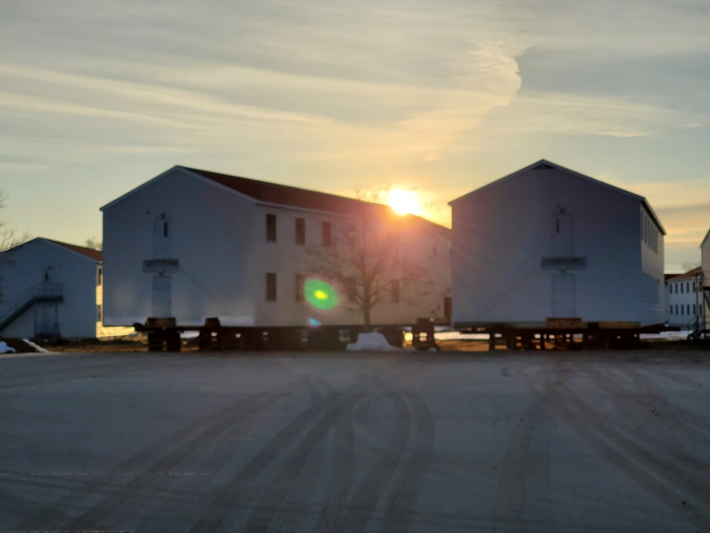 Contractor moves first two World War II-era barracks at Fort McCoy