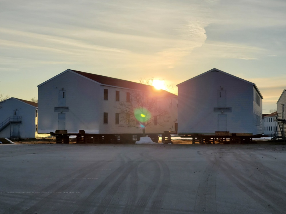 Contractor moves first two World War II-era barracks at Fort McCoy