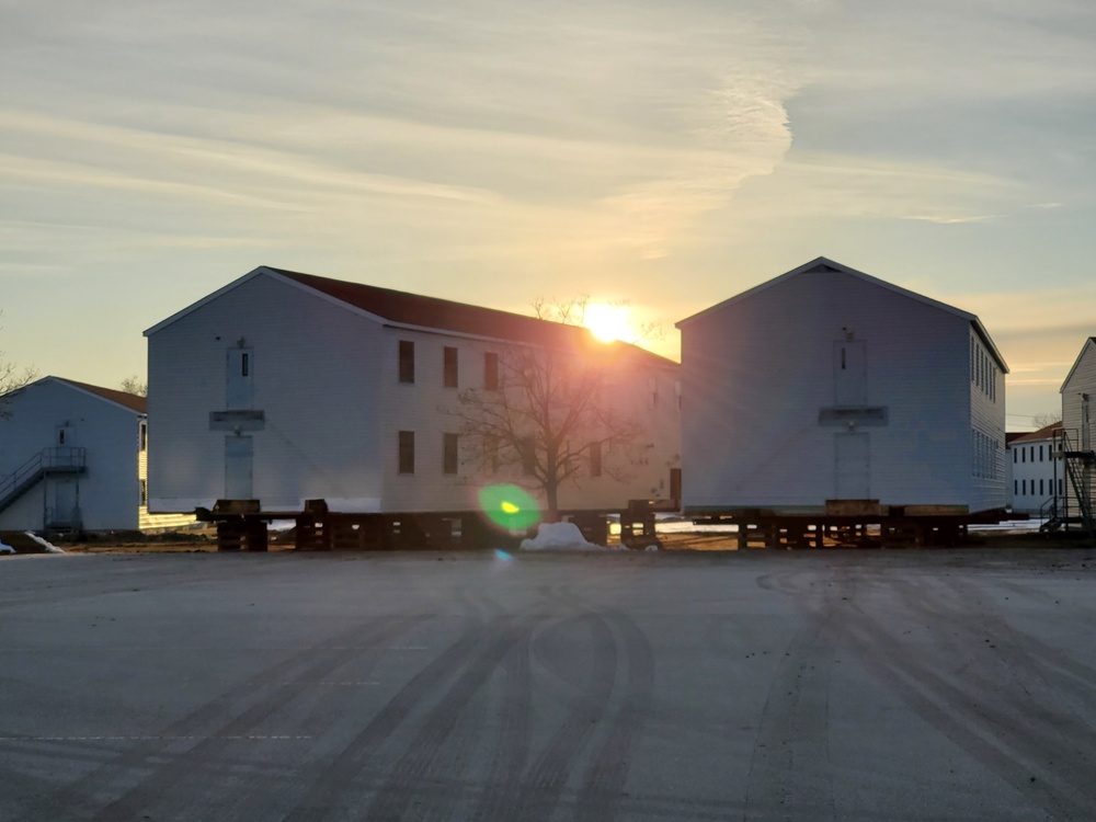 Contractor moves first two World War II-era barracks at Fort McCoy