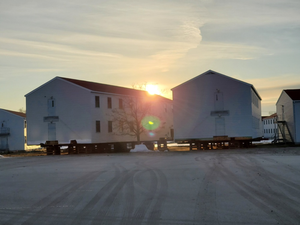 Contractor moves first two World War II-era barracks at Fort McCoy