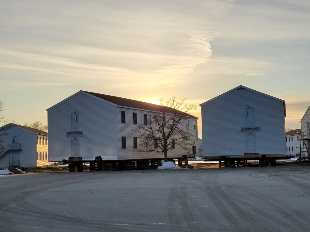 Contractor moves first two World War II-era barracks at Fort McCoy