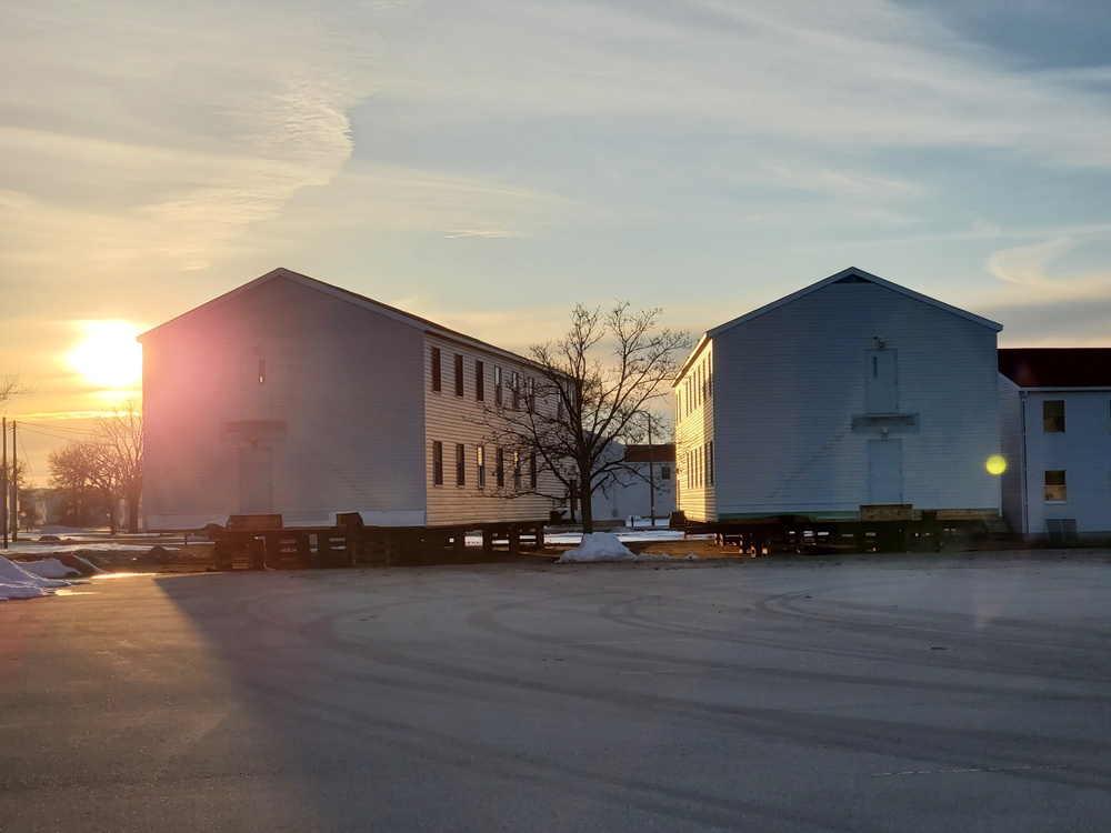 Contractor moves first two World War II-era barracks at Fort McCoy