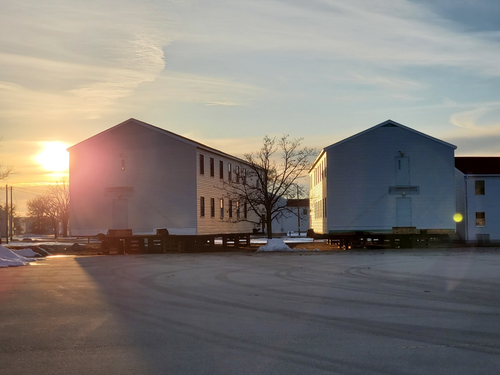 Contractor moves first two World War II-era barracks at Fort McCoy