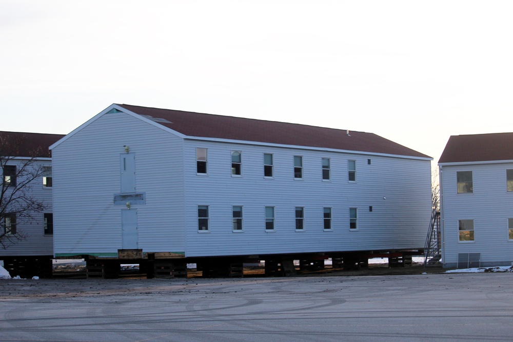 Contractor moves first two World War II-era barracks at Fort McCoy