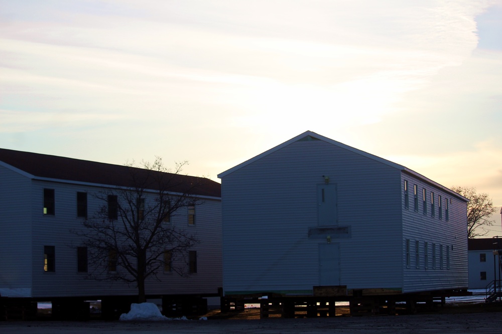 Contractor moves first two World War II-era barracks at Fort McCoy