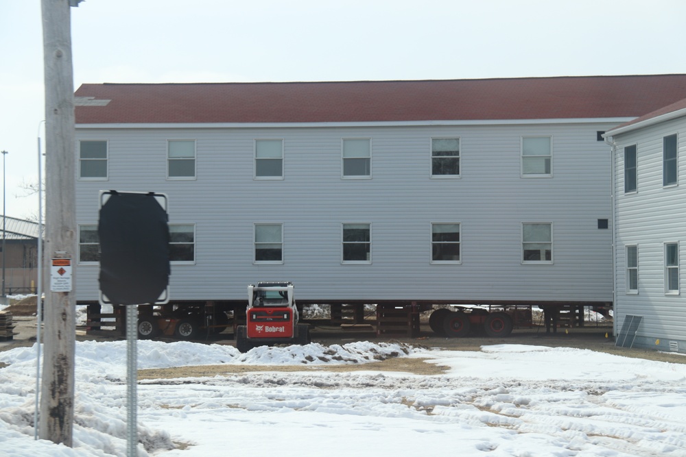 Contractor moves first two World War II-era barracks at Fort McCoy