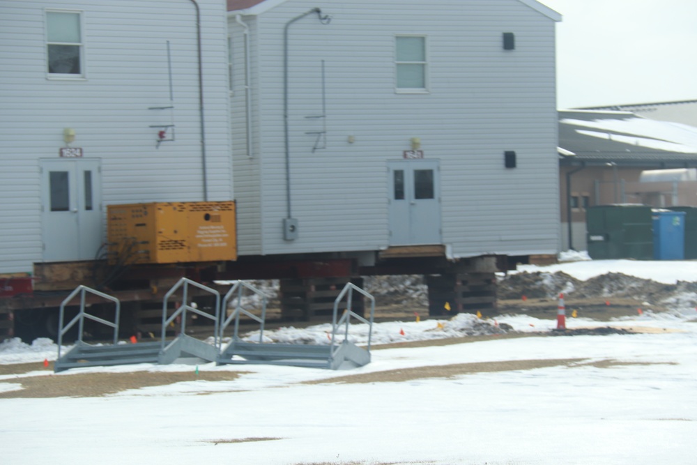 Contractor moves first two World War II-era barracks at Fort McCoy