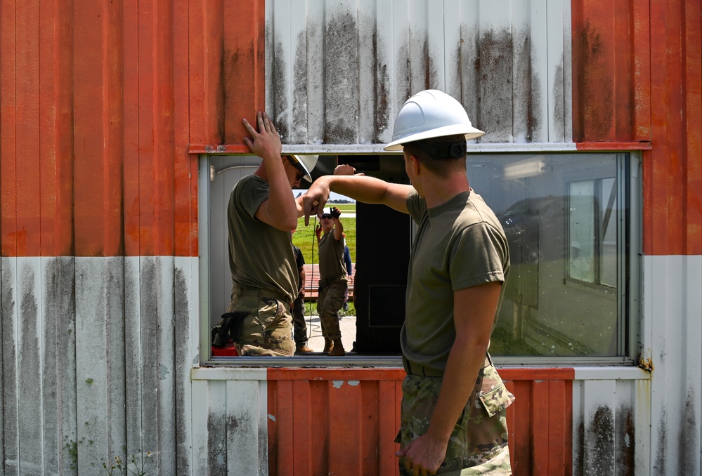 The 36th Civil Engineering Squadron replaces an arresting system to ensure flightline safety