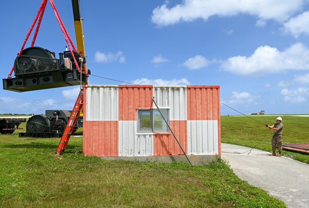 36th Civil Engineering Squadron replaces arresting system to ensure flightline safety