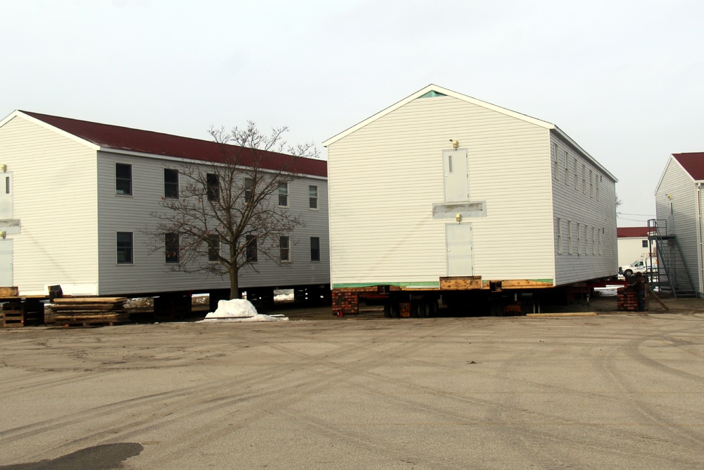 Contractor moves first two World War II-era barracks at Fort McCoy