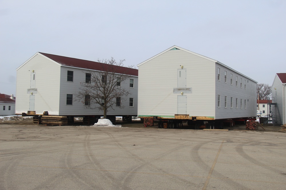 Contractor moves first two World War II-era barracks at Fort McCoy