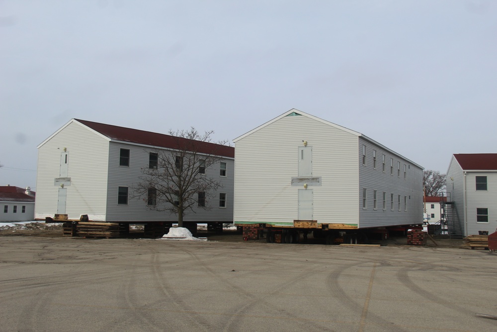 Contractor moves first two World War II-era barracks at Fort McCoy