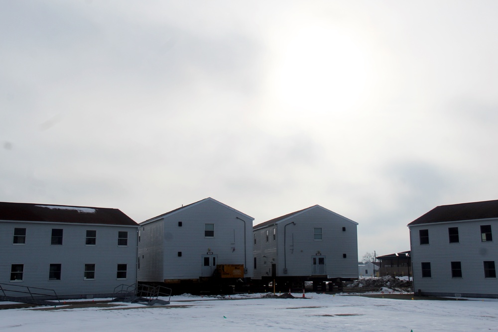 Contractor moves first two World War II-era barracks at Fort McCoy