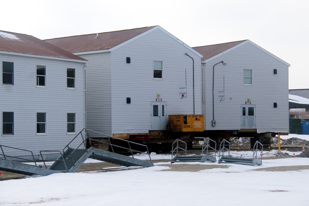 Contractor moves first two World War II-era barracks at Fort McCoy