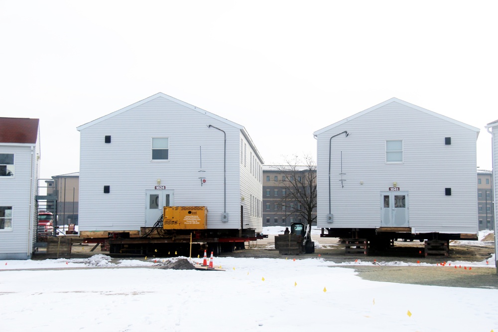 Contractor moves first two World War II-era barracks at Fort McCoy