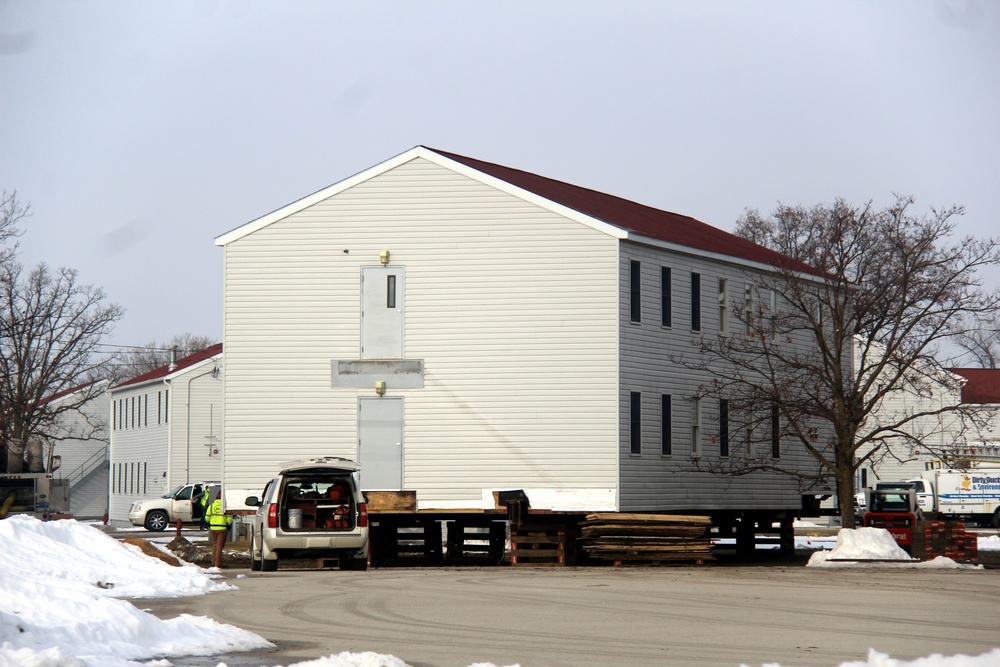 Contractor moves first two World War II-era barracks at Fort McCoy