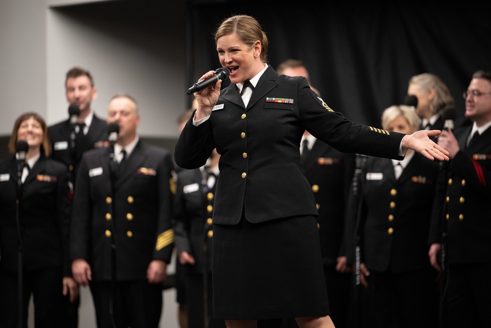 U.S. Navy Band Sea Chanters perform in Monterey