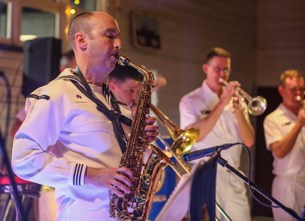 U.S. 7th Fleet Band Performs with Royal Australian Navy Band for 7th Fleet 80th Anniversary