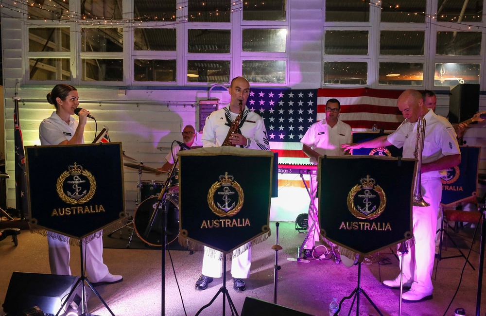 U.S. 7th Fleet Band Performs with Royal Australian Navy Band for 7th Fleet 80th Anniversary