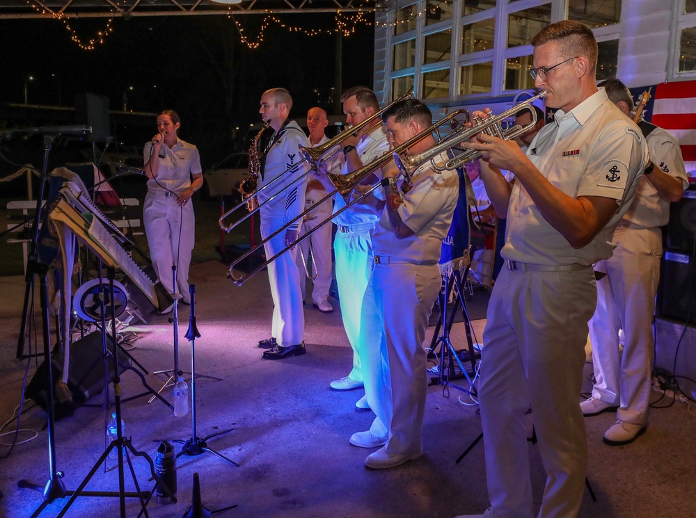 U.S. 7th Fleet Band Performs with Royal Australian Navy Band for 7th Fleet 80th Anniversary