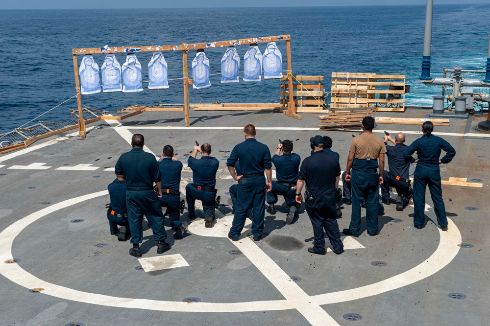 USS Paul Hamilton Small-Arms Qualifications