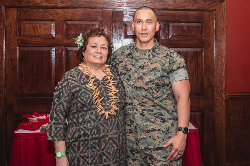 Congresswoman High Chief Uifa'atali Aumua Amata Coleman Radewagenn visits Camp Lejeune