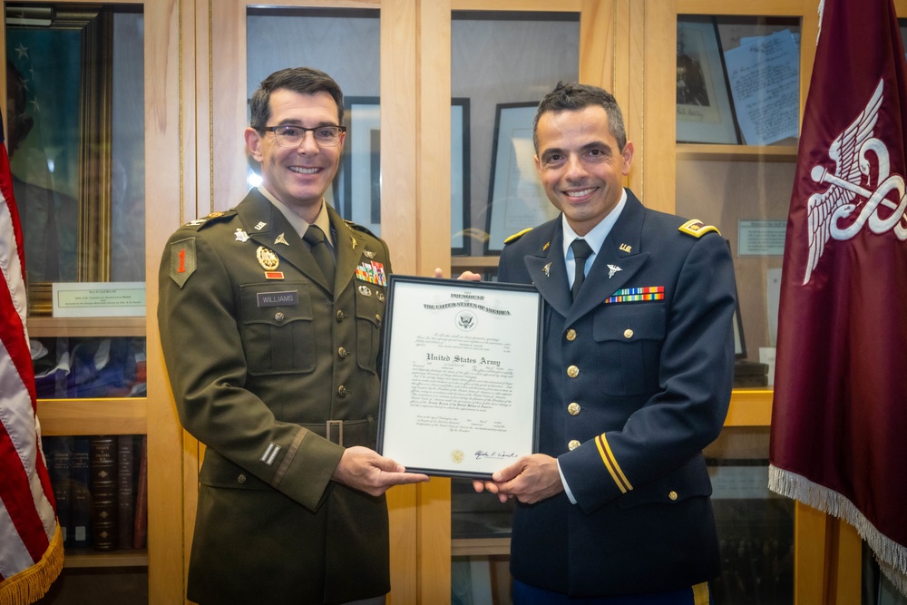 Cpt Thomas Nassif Promotion to Maj at WRAIR