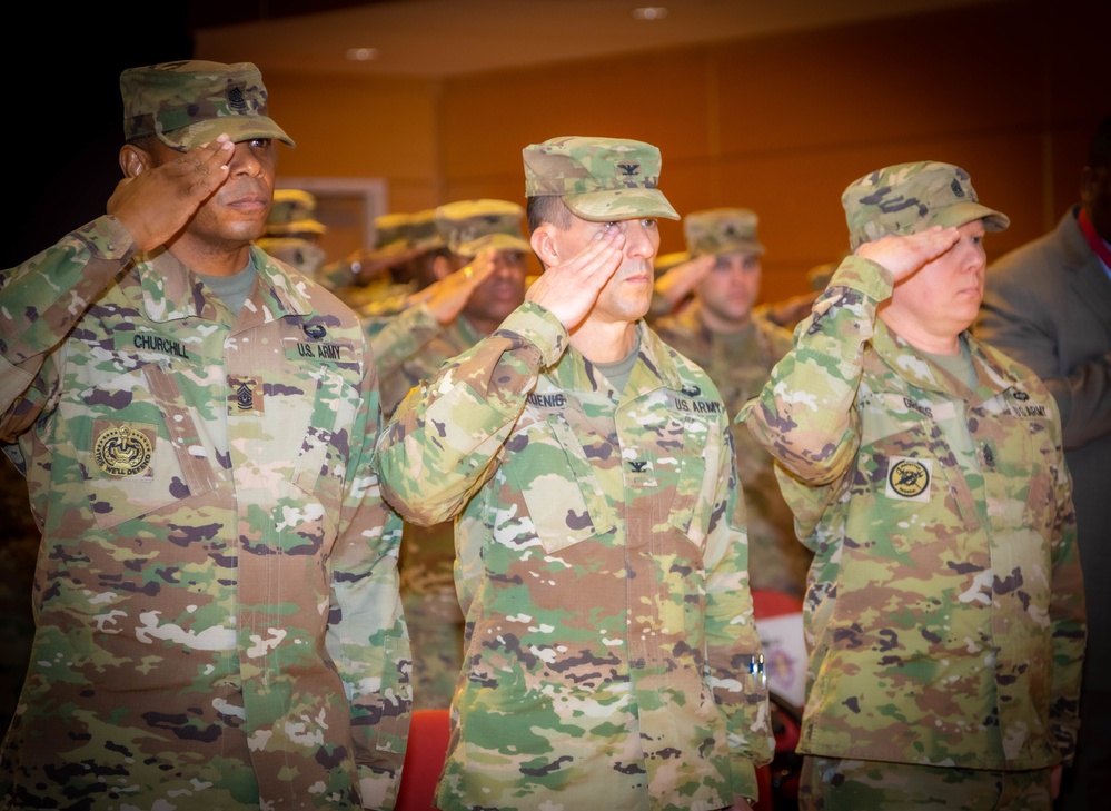 CSM Donald Gross III change of Responsibility at WRAIR