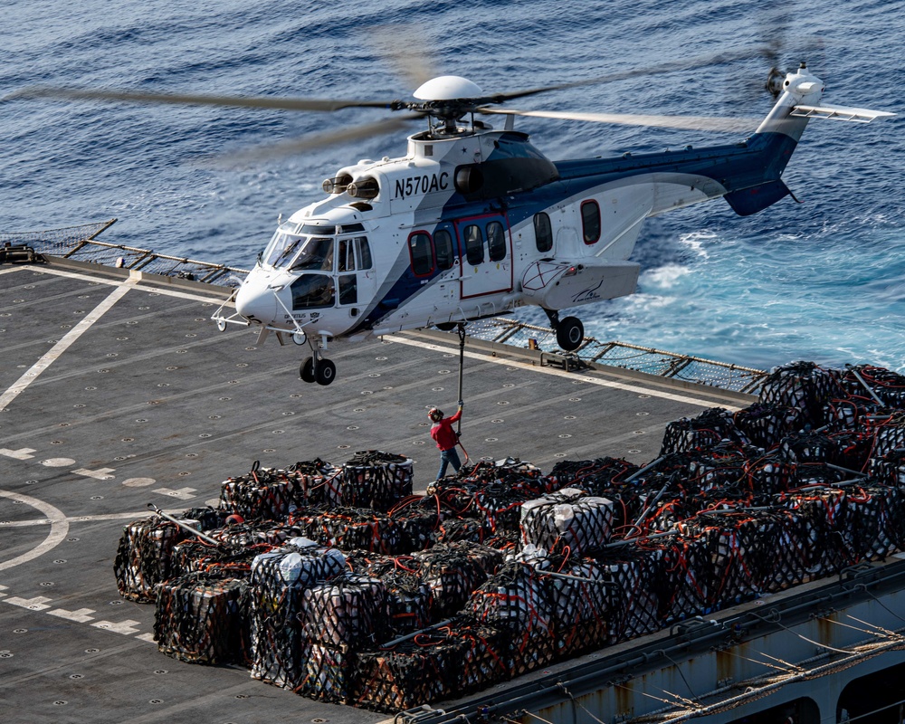 Sailor Prepares Cargo For Transport