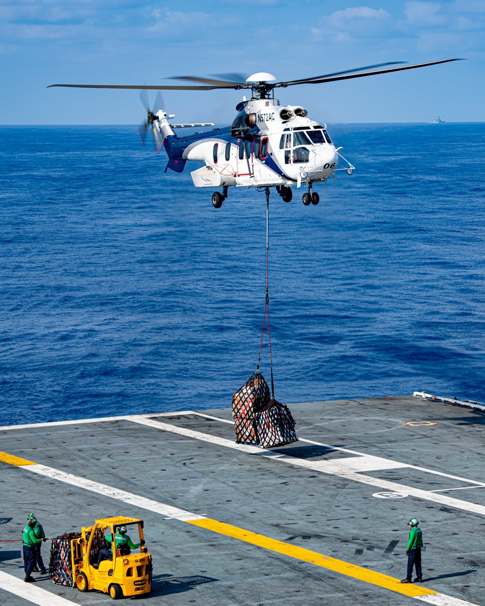 Helicopter Transports Cargo