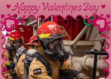 Burning fire - Happy Valentines Day from All Hands Magazine