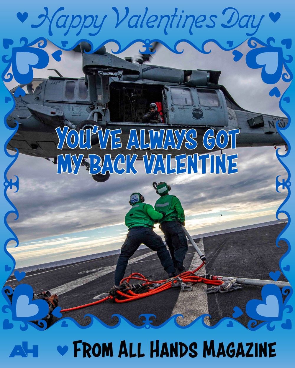 Got my back - Happy Valentines Day from All Hands Magazine