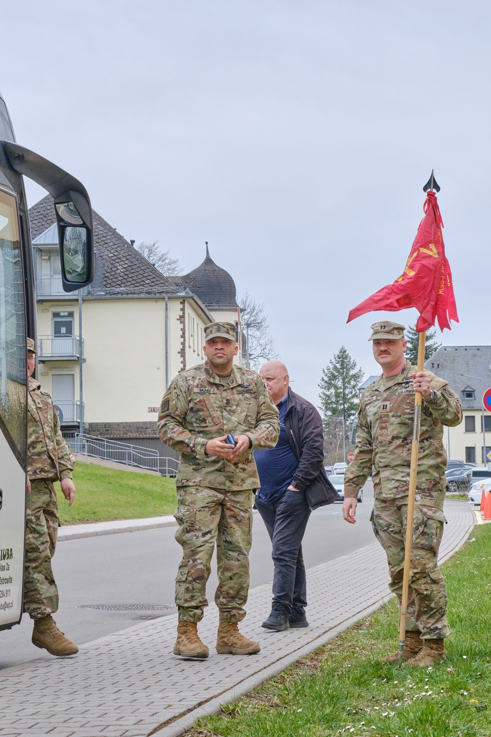 Delta Battery, 5th Battalion, 7th Air Defense Artillery air defenders return to Baumholder after deployment