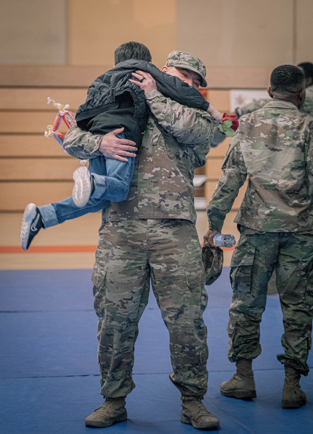 Delta Battery, 5th Battalion, 7th Air Defense Artillery air defenders return to Baumholder after deployment