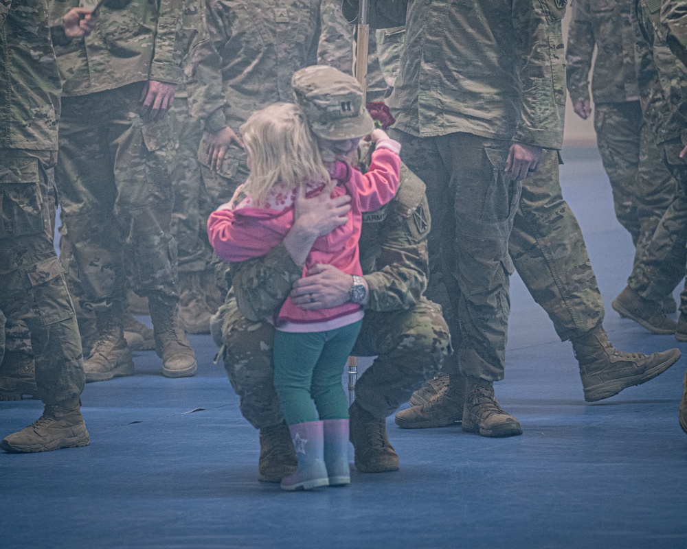 Delta Battery, 5th Battalion, 7th Air Defense Artillery air defenders return to Baumholder after deployment