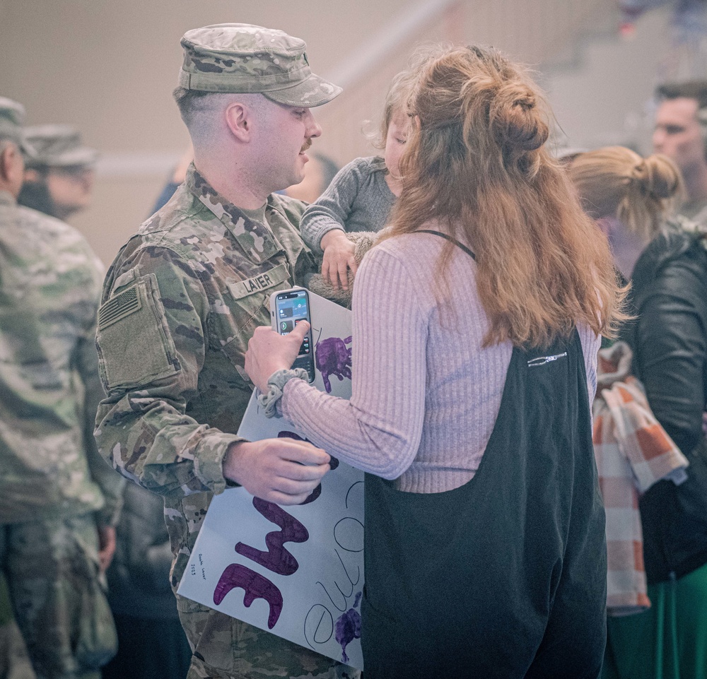 Delta Battery, 5th Battalion, 7th Air Defense Artillery air defenders return to Baumholder after deployment