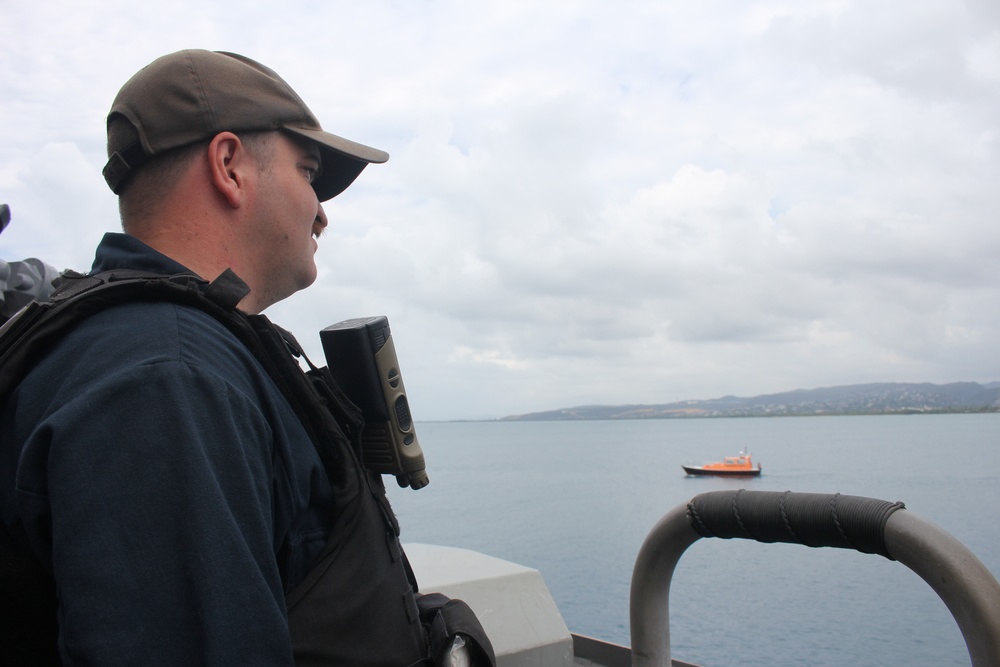 USS Milwaukee Departs Ponce, Puerto Rico