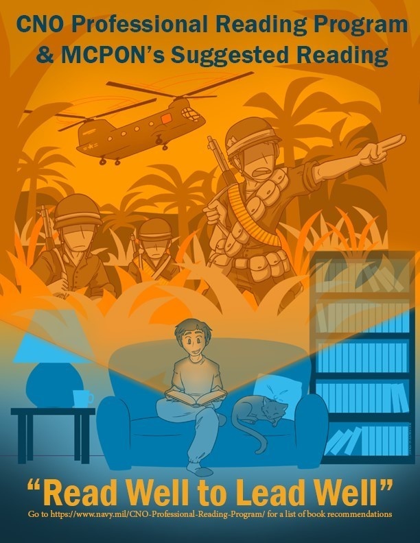 CNO Professional Reading Program &amp; MCPON's Suggested Reading graphic (AHM)
