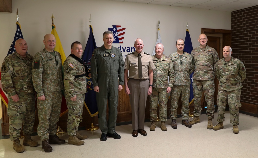 Lithuanian Air Force Commander visits Pa. National Guard leaders