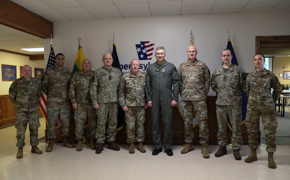 Lithuanian Air Force Commander visits Pa. National Guard leaders