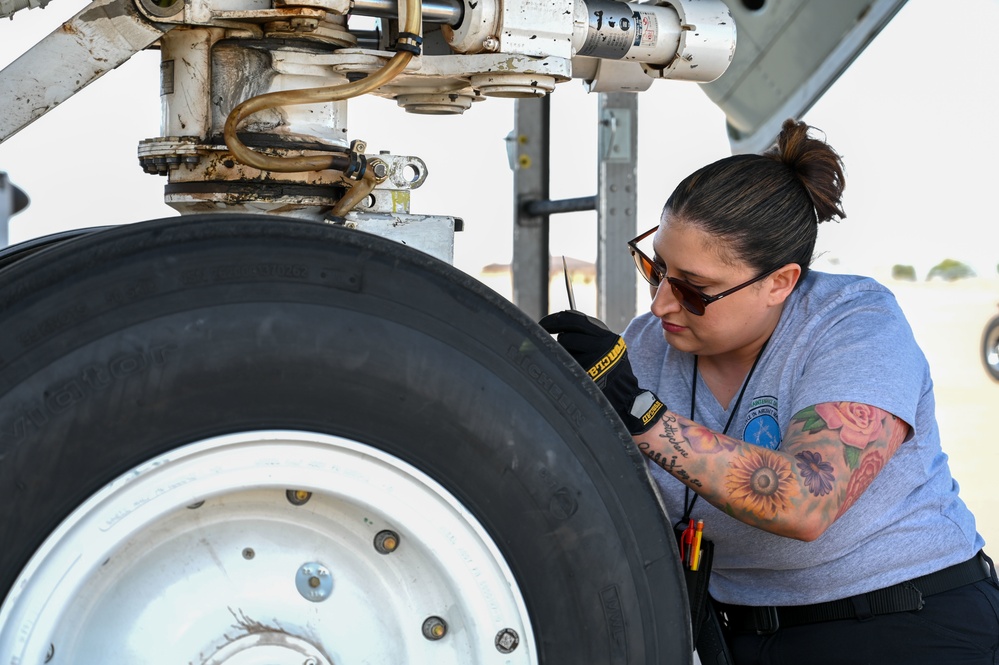 Female crew chief: family and the KC-135