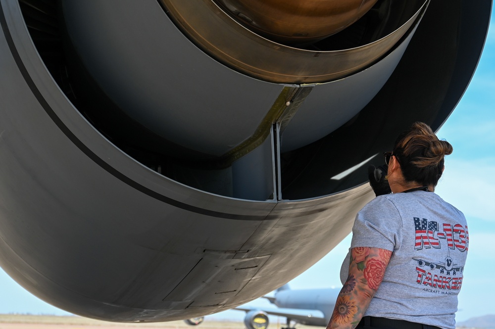 Female crew chief: family and the KC-135