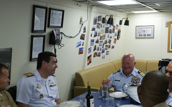USCGC Stone conducts engagements with Brazilian officials and U.S. Embassy personnel