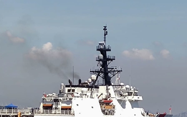 USCGC Stone departs Rio de Janeiro, Brazil