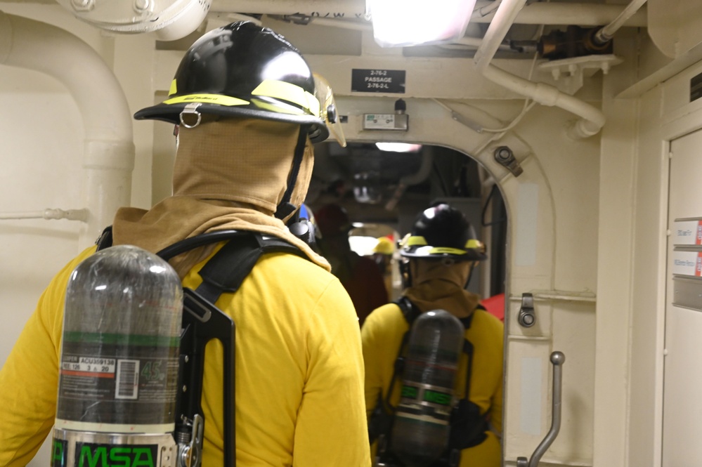 USCGC Stone conducts drills underway