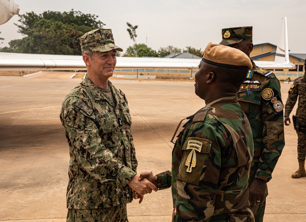 U.S. SOCAF Commander greets Ghana Armed Forces