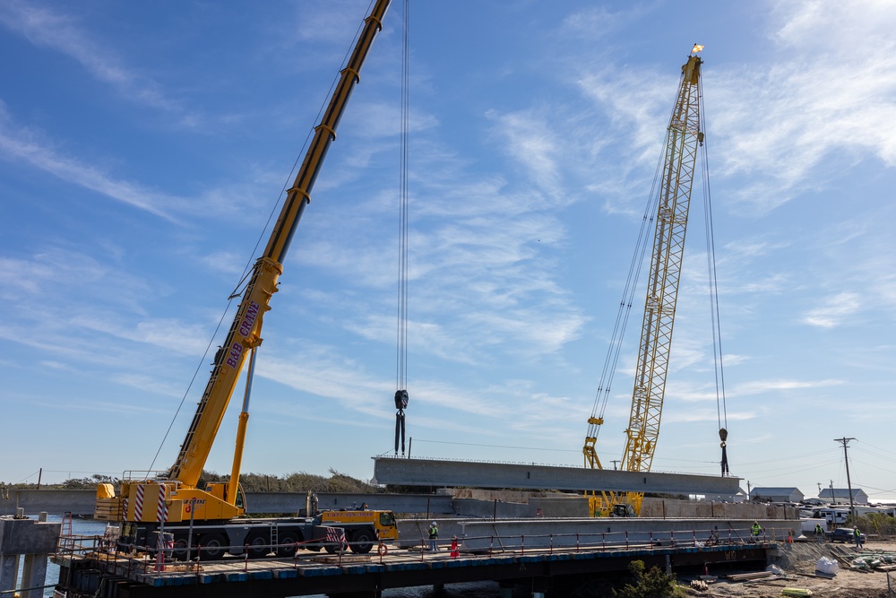 Onslow Beach Bridge Construction