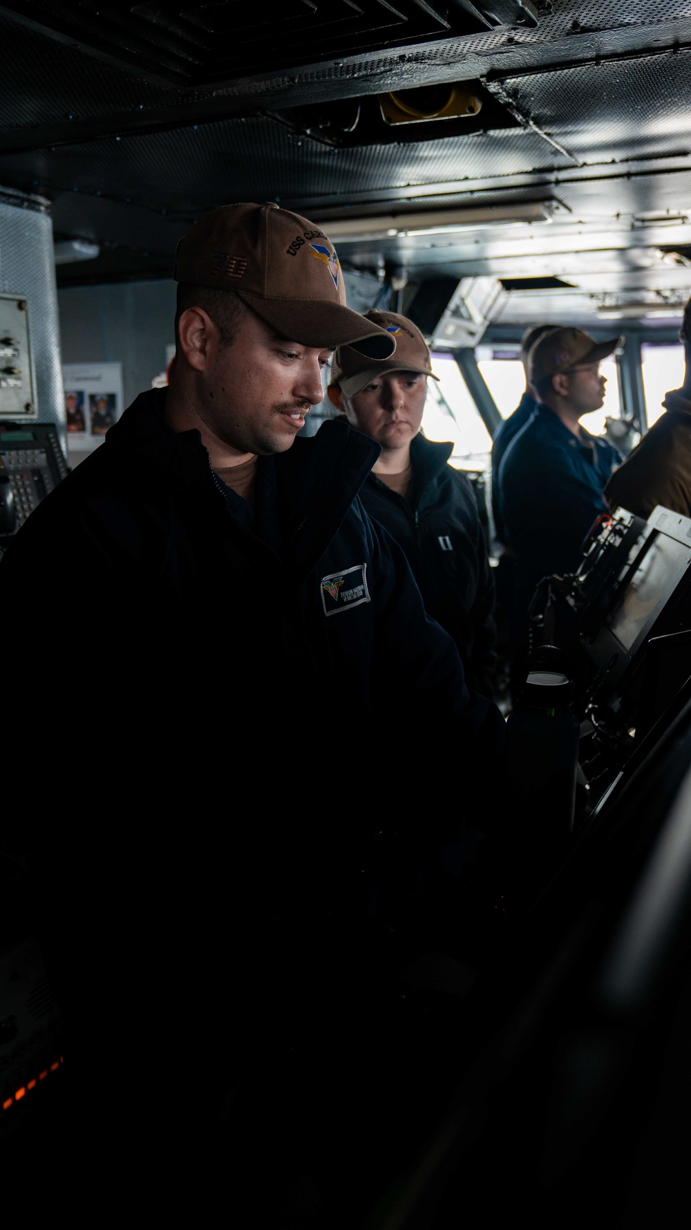 USS Carl Vinson (CVN 70) Sailors Stand Watch on the Bridge