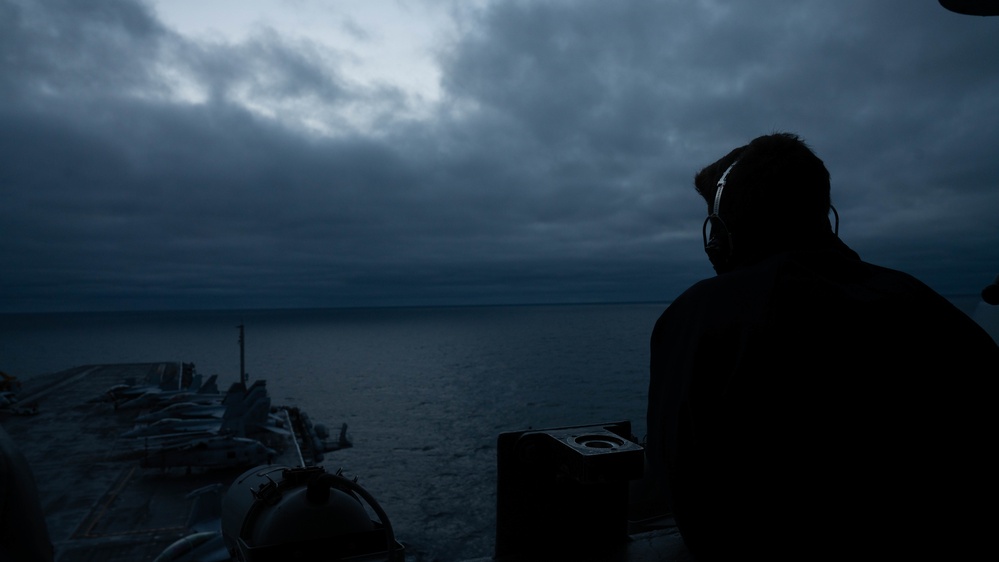 USS Carl Vinson (CVN 70) Sailors Stand Watch